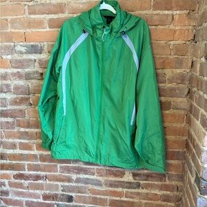 North End Women's Reflective Hooded Windbreaker Jacket NWOT’s